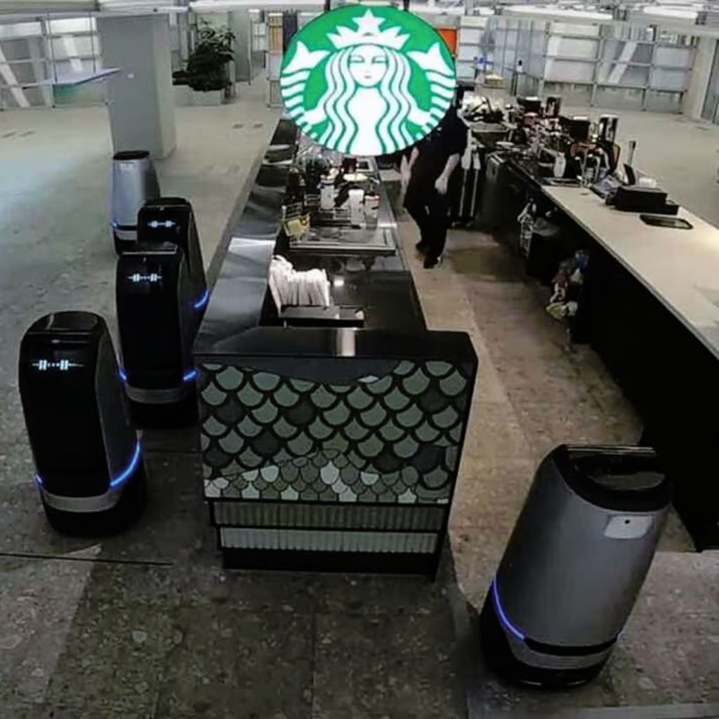 Robots Serve Up Coffee at Starbucks - Naver's Futuristic Robot Baristas